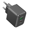 Зарядний пристрій HOCO CS14A Ocean 1xUSB-C PD20W + 1xUSB QC3.0 Black (6942007603898)