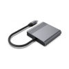 Перехідник USB-C M to HDMI F + DisplayPort F 4K60Hz Cablexpert (A-CM-HDMIFDPF-01)