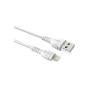 Дата кабель USB 2.0 AM to Lightning 1.0m 2.4A PVC BX51 white BOROFONE (6931474743909)