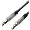 Кабель мультимедійний 3.5mm M to 3.5mm M 1.0m black XO (XO-NB121)