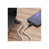 Дата кабель USB 2.0 AM to USB-C 1.0m 3A silicone BX42 white BOROFONE (6931474736772)