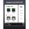 Кишеня зовнішня Ugreen USB-C to M.2 B-Key/M+B Key SSD 5Gbps SATA 3.0 aluminum 0.5m (10903)