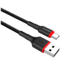 Дата кабель USB 2.0 AM to USB-C 1.0m 2.4А black ColorWay (CW-CBUC064-BK)