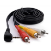 Кабель мультимедийный 3.5mm M to 3xRCA M 1.5m 90° corner Extradigital (KBV1732)