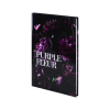 Книга записна Axent Purple fleur А5, 96 аркушів, клітинка, тверда обкладинка (8459-2-A)