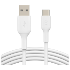 Дата кабель USB 2.0 AM to USB-C 1.0m PVC white Belkin (CAB001BT1MWH)