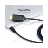 Кабель мультимедийный USB-C to HDMI M 1.5m black Vention (CGUBG)