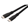 Дата кабель USB-C to USB-C 1.2m UBS3.2 Gen2 10G 100W Chip Silicon Black Vinga (VCPDCCC31012SB)
