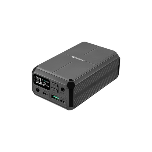 Батарея универсальная Sandberg 27000mAh Laptop DC1224v 84W, PD/100W, QC/3.0, QI/10W, PowerThrough (421-13)