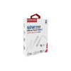 Дата кабель USB-C to USB-C powerlink-cc120.white Promate (powerlink-cc120.white)