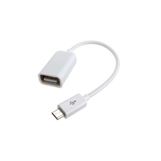 Перехідник OTG USB 2.0 AF to Micro 5P 0.16m white Lapara (LA-UAFM-OTG white)