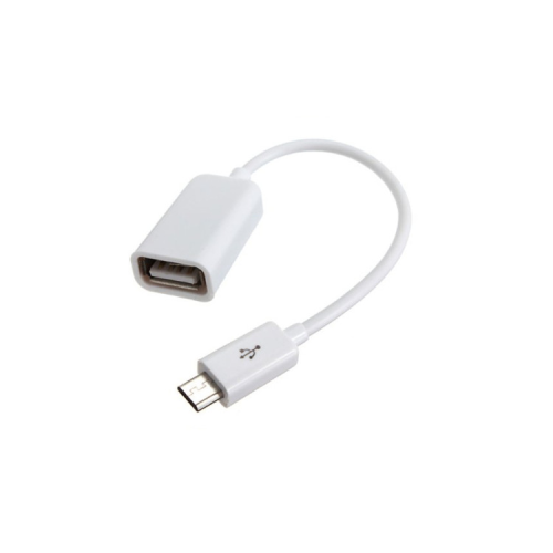 Перехідник OTG USB 2.0 AF to Micro 5P 0.16m white Lapara (LA-UAFM-OTG white)
