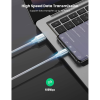 Дата кабель USB 2.0 AM to USB-C 0.25m 3A braided US288 white Ugreen (60129)