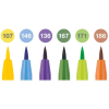 Лайнер Faber-Castell набір капілярних ручок пензликів PITT Artist Pens Brush Summer vibe, 6 кольорів (32108)