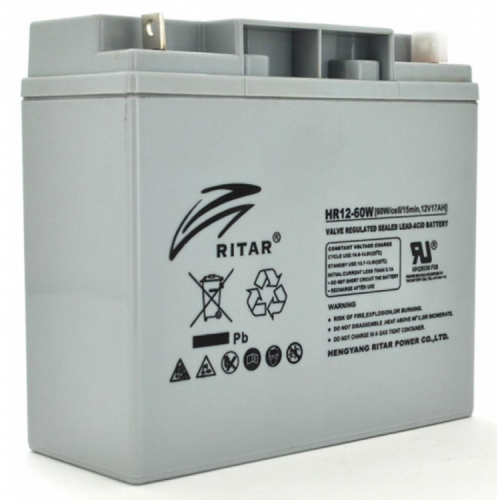 Батарея до ДБЖ Ritar HR12-60W, 12V-17.0Ah (HR1260W)
