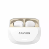 Наушники Canyon Hexagon 7 TWS ANC+ENC Wireless Charge White/Beige (CNS-TWS7WB)