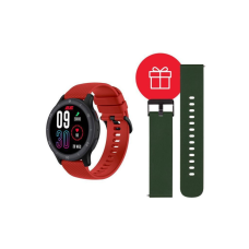 Смарт-часы 2E Motion GT2 47mm Black-red + ремінець зелений (2E-CWW21BKRD-WS)