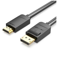 Кабель мультимедийный DisplayPort M to HDMI M 1.5m black Vention (HADBG)