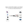 Кабель мультимедійний 3.5mm M to 2xRCA M 1.0m AV116 black Ugreen (10749)