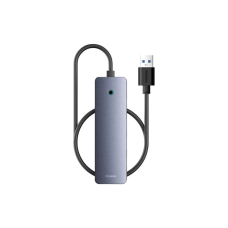Концентратор Baseus USB 3.0 to 4xUSB 3.0 + USB-C gray (B0005280B811-01)