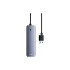 Концентратор Baseus USB 3.0 to 4xUSB 3.0 + USB-C gray (B0005280B811-01)