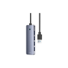 Концентратор Baseus USB 3.0 to 4xUSB 3.0 + USB-C gray (B0005280B811-01)