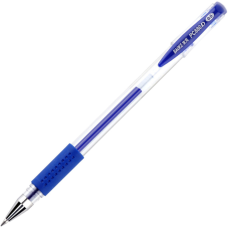 Ручка гелева Baoke 0.5 мм, з грипом, синя, 12 шт (PC880D/F-blue)