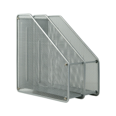 Лоток для бумаг Axent вертикальный 2-в-1, металлический, серебряный (2126-03-A)