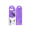 Кабель мультимедійний Lightning to 3.5mm M 1.0m UPA27 Spirit transparent Black HOCO (6942007612524)
