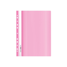 Папка-скоросшиватель Economix А4 Light с перфорации, розовая (E38504-09)
