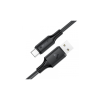 Дата кабель USB 2.0 AM to USB-C 1.2m 3A 60W silicone black Acefast (6974316284178)