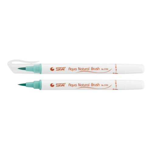 Художній маркер STA пензлик акварельний AQUA NATURAL BRUSH 3700, м'ятний (STA3700-35)