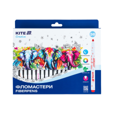 Фломастери Kite Creative Superwashable 36 кольорів (K-1154)