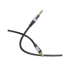 Кабель мультимедійний 3.5mm M to 3.5mm M 1.0m black BOROFONE (6941991108310)