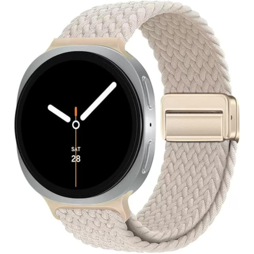 Ремешок для смарт-часов Armorstandart Braided Solo Loop для Samsung Watch 8 / 8 Classic (20x113 mm) Starlight (ARM87357)