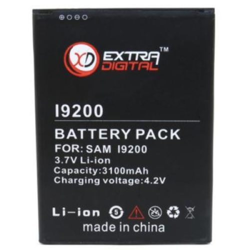 Акумуляторна батарея Extradigital Samsung GT-i9200 Galaxy Mega (3100 mAh) (BMS1149)