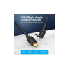 Кабель мультимедійний HDMI M to HDMI M 1.0m V2.0 4K60Hz 90° corner PVC black Vention (AARBF)