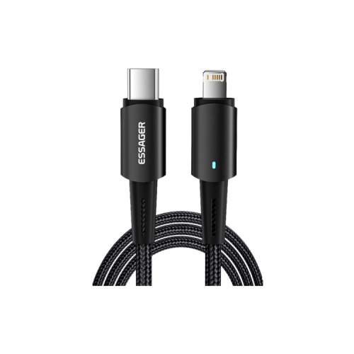 Дата кабель USB-C to Lightning 1.0m 20W black Essager (EXCTL-CG01)