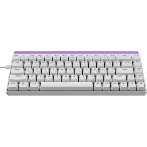 Клавіатура Ajazz NK68 Red Switch USB UA White (NK68-R-W)