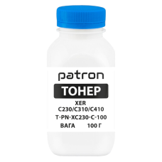 Тонер XER C230/C310/C410, 100 г, Cyan Patron (PN-XC230-C-100)