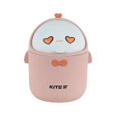 Корзина для бумаг Kite Настольный контейнер для мусора, персиковый (K24-010-2)