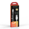 Дата кабель USB 2.0 AM to USB-C 2.0m 2.4A white Grand-X (PC-02W)