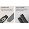 Карман внешний ASUS SSD PCIe NVMe M.2 2230/2242/2260/2280 USB Type-C 3.2 Gen 2x1 black (90DD02R0-M09000)