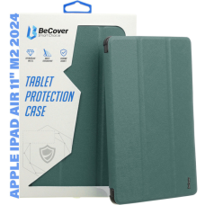 Чохол до планшета BeCover Tri Fold Soft TPU Silicone Apple iPad Air 11" M2/M3 (2024/2025) Dark Green (711406)