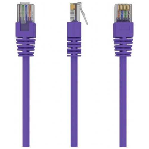 Патч-корд 0.5м, UTP, cat.5e, CCA, violet Cablexpert (PP12-0.5M/V)