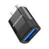 Переходник BV18 USB to USB-C M USB3.0 Black BOROFONE (6941991104015)