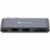 Порт-репликатор Canyon Docking Station with 5 ports, Thunderbolt 3, Input 100-240V (CNS-TDS05DG)