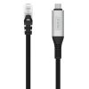 Дата кабель USB-C to RJ45 Ethernet 2.0m CAT6A S/FTP 1Gbps LSZH Digitus (AK-300601-020-S)