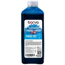 Чернила Barva HP 933/951/953 1L cyan, pigment (H933-797)