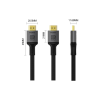 Кабель мультимедійний HDMI M to HDMI M 2.0m V2.1 8K black ColorWay (CW-CBHD088-BK)